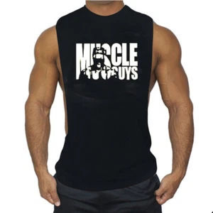 Nuevo Moda Para hombres Entrenamiento Músculo Fitness Chaleco Sin mangas Deporte Prendas para el torso sin mangas - Imagen 1 de 15