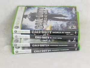Call Of Duty (Xbox 360) Balck ops, World at war, Modern Warfare 4 - Read - Picture 1 of 5
