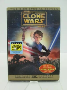 Star Wars: The Clone Wars Movie w/Lenticular Slipcase 2008 DVD 2-Disc Special Ed - Picture 1 of 3