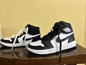 Size 5 - Jordan 1 High Golf Panda - Picture 1 of 5