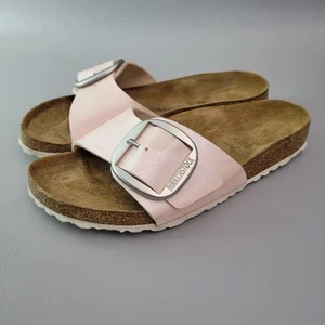 Sandali Birkenstock Madrid fibbia grande pelle rosa perla comodi taglia 10 stretti - Foto 1 di 12