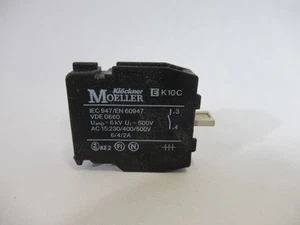 Klockner-Moeller EK10C Contact Block for Push Button 10A 600VAC 1N/O USED - Picture 1 of 1