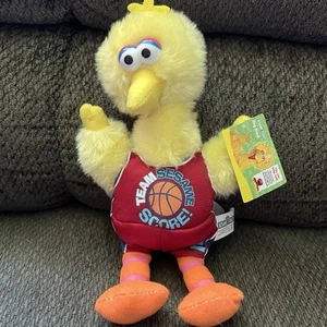 Nuevo Peluche 2009 Sesame Street Big Bird Equipo de Baloncesto Sesame Score - Imagen 1 de 3