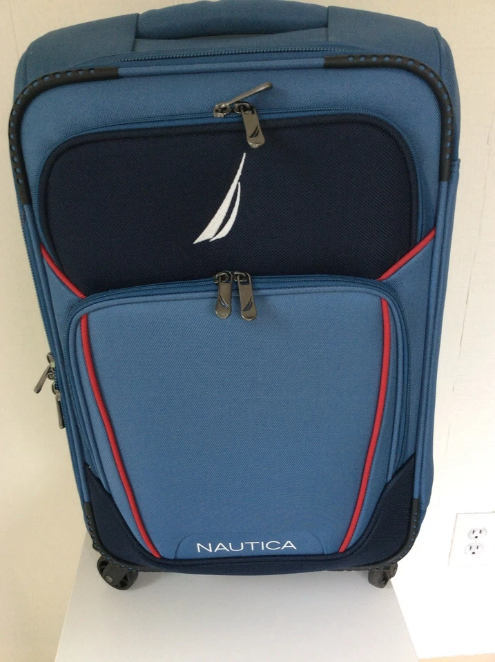 Nautica Spinner Suitcase Travel Luggage Lightweight 23" H × 13.5” W × 9"-11” D - Image 1 of 4