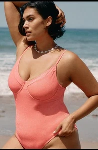 Good American Sparkle Demi-Cup One-Piece Swimsuit - Picture 1 of 3