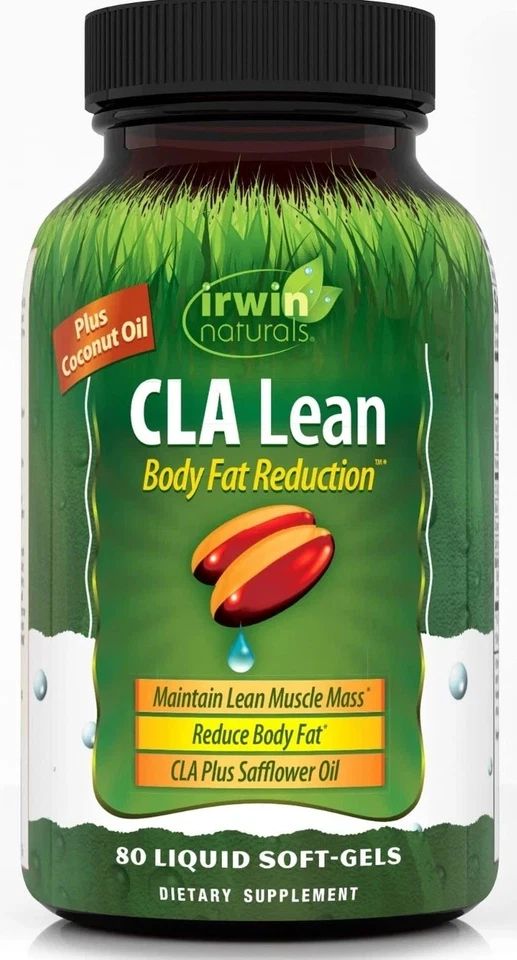 3x Irwin Naturals CLA Lean Body Fat Reduction 80 Softgels Ea.exp 2020