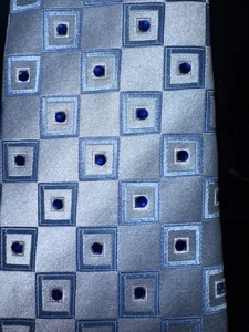 Blue and White Classic Bling Tie Formal Prom Wedding Dog Show Cruise - Picture 1 of 4