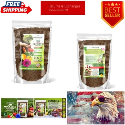 Melaza orgánica para plantas - Fertilizante hortícola de 1 cuarto para todos los jardines Foto 1 de 4