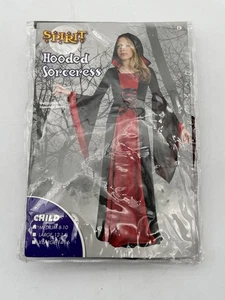 Halloween Spirit Costume Women's Hooded Sorceress Robe Youth Med 8-10 Cosplay - Picture 1 of 3