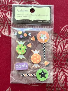 NEW & ONLY 1 - RECOLLECTIONS HALLOWEEN CANDY 3D STICKERS - FREE SHIPPING - Picture 1 of 1