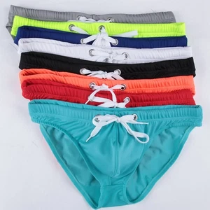 Costume da bagno uomo slip bikini slip nuoto comodo intimo coulisse - Foto 1 di 32