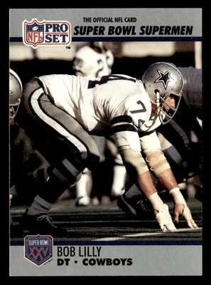 Bob Lilly 1990 Pro Set Super Bowl Supermen Card #85 Dallas Cowboys - Image 1 of 2