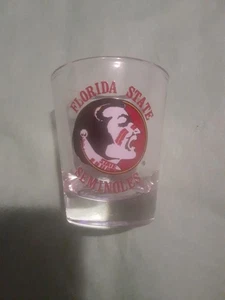 Vintage Florida State Seminoles Indian Logo Whiskey Schnapsglas 2oz Hunter Mfg - Bild 1 von 6
