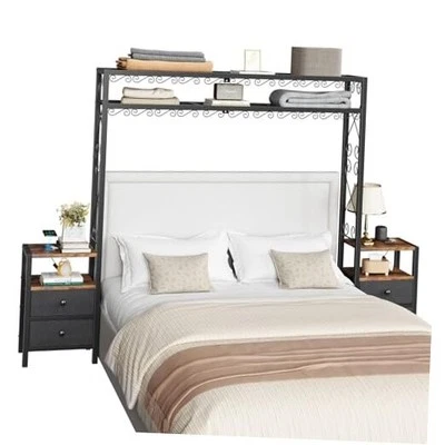 Cabecero para Cama Queen Size con 2 Mesitas de Noche, Cabecero para Cama Tamaño Completo  Foto 1 de 4