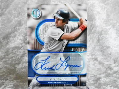 2024 Topps Tribute FRED LYNN  Blue ON CARD AUTO 🔥/150 Boston Red Sox LEGEND! - Image 1 of 2