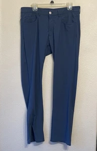 Pantalone BALLIN uomo taglia 34 X32 mezzaluna vestibilità moderna 5 tasche blu navy - Foto 1 di 6