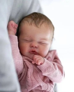 19inch Reborn Baby Doll kit Quinbee Unpainted Kit With cloth body DIY parts - Picture 1 of 12