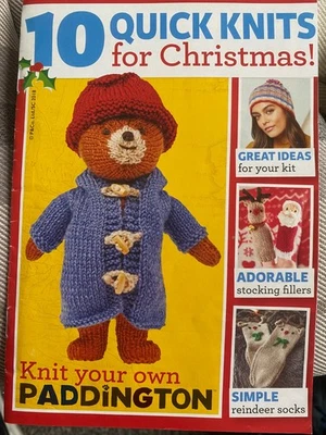 10 Quick Knits for Christmas Paddington Bear, Reindeer Socks, Finger Puppets Hat - Image 1 of 4