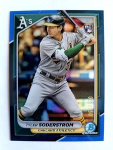 2024 BOWMAN CHROME BLUE REFRACTOR TYLER SODERSTROM RC! 1/150! 1/1! FIRST ONE! - Picture 1 of 5
