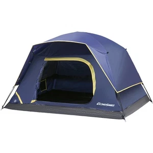 Camping Tent 2/3/4 Person, Waterproof Windproof Double Layer with Rainfly, Ea... - Picture 1 of 7