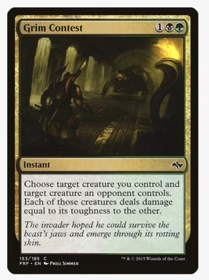 ​Grim Contest | MTG FRF | Golgari Instant Fight Removal Pauper EDH | LP - Image 1 of 3