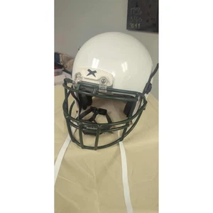 Casco calcio giovanile Xenith bianco verde mascherina taglia grande protezione - Foto 1 di 6