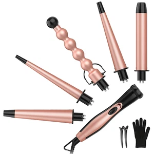 5 in 1 Curling Wand Set - Wand Curling Iron, 0.35-1.25 Inch Hair Wand Curler - Picture 1 of 12