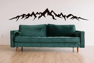 Mountains Large Vinyl Decal Wall Removable Sticker Room Décor Modern Nature - Image 1 of 3