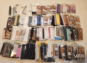 Bulk Wholesale Lot of 100 Mixed Cell Phone Cases  - Picture 1 of 4