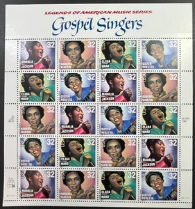 US Stamps Scott #3219a, Gospel Singers, Full Sheet of 20 Stamps, MNH, Extra Fine - Picture 1 of 2