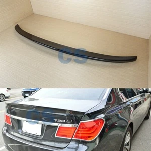 #668 Jet Black For 09-14 BMW F01 F02 7-Series Rear Boot Trunk Spoiler DTO ABS - Picture 1 of 9