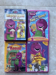 6 Barney House Jungle Friends Animal ABC Let's Go Sing Song Christmas DVD Set - Picture 1 of 4