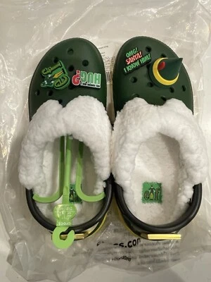 Классические сабо Crocs Elf 209372-7C1 зеленые желтые унисекс M6/W8 - Изображение 1 из 4