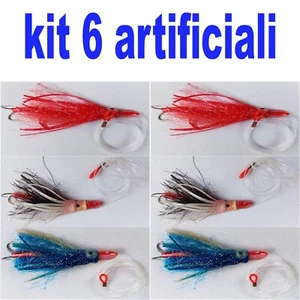 lenza pronta pesca traina artificiali terminale esca artificiale sgombri lampuga - Foto 1 di 1