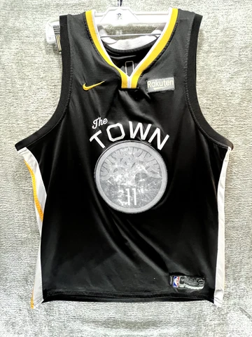 Nike Golden State Warriors Size XL Klay Thompson The Town Jersey Black Rakuten Cover