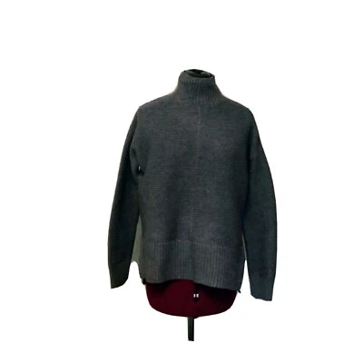 Suéter Sweet Romeo Para Mujer XS Carbón Cuello Simulado Alto Bajo Dobladillo Lateral Dividido Foto 1 de 4