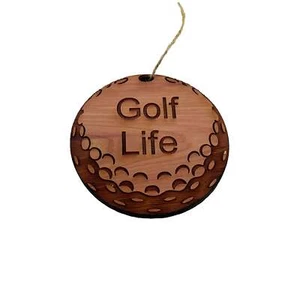 Golf Life - Cedar Ornament - Picture 1 of 4