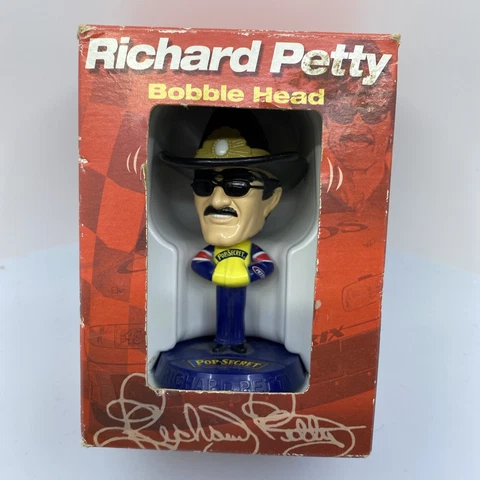 RICHARD PETTY #43 Bobblehead Bobble Head with Advertising Pop Secret Cover