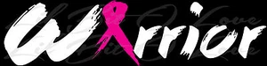 Warrior Vinyl Decal with Awareness Ribbon for the A Sticker Cancer Fighter - Bild 1 von 1