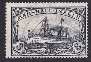 Islas Marshall 3 Mk. Yate imperial Mi.Nr. 24 matasellados valor 240€ (4081) - Imagen 1 de 2