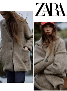 JACKE , KURZE KNIT ALPACA  COAT, JACKE Brown / Taupe FW2024 149,95€ - Bild 1 von 20