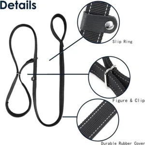 Figure of 8 Dog Lead Dog Lead with Soft Comfy Padded Loop Handle and Nose Pads - Picture 1 of 11