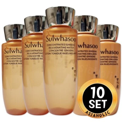 Sulwhasoo Concentrated Ginseng Rejuvenating 25ml Water (10pcs)+Emulsion (10pcs) - Image 1 of 4