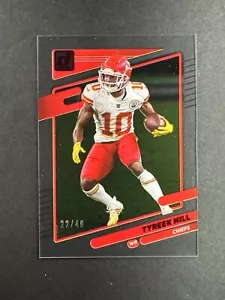 Tyreek Hill 2021 Panini Clearly Donruss Red /49 #22 Chiefs - Picture 1 of 2