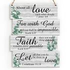 Inspirational Christian Wall Decor Wall Hanging Decor For Home Office Wall Ar...
