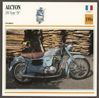Alcyon  1954  250 Type 39  Edito Service Atlas Motorcycle Card