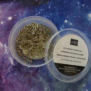 Stampin’ Up! All Is Bright Paper Clips Stars Trees - Picture 1 of 1