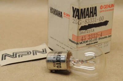 NOS Yamaha AS2 AT1 CT2 DS6 DT125 FJ1200 FJ600 Turn Signal Flasher Bulb 12V 27W 2 - Image 1 of 2