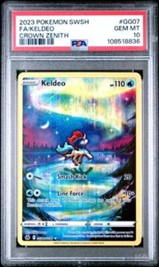 Keldeo GG07/GG70 Crown Zenith: Galarian Gallery Holo PSA 10 - Picture 1 of 2