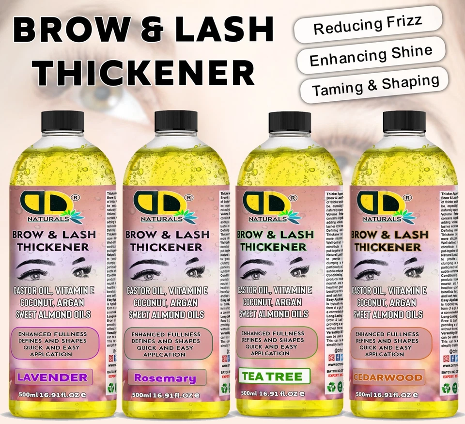 Brow & lash Thickener Oils for Longer/Fuller/Thicker Lashes Eye & Brow Enhancer - Image 1 of 1